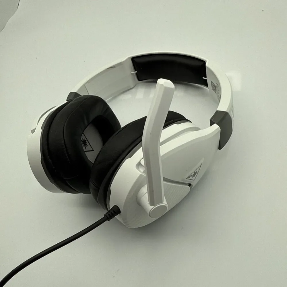 Turtle Beach Gaming Headset, White with Gray - Cables included